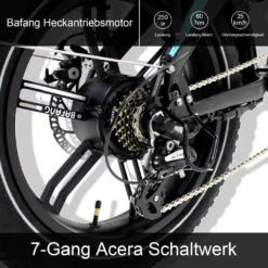 JOBOBIKE E-Bike Faltbares Elektrofahrrad Eddy, 7 Gang SHIMANO Acera Schaltwerk, Kettenschaltung, Heckmotor 250W, LG Akku, 20 Zoll Fat-Reifen Vollgefedertes Klapprad Mountainbike Für Damen Und Herren, SHIMANO Schaltung, Aluminium-Rahmen & Mechanische Scheibenbremse Faltrad -Globbervi Verkaufe 416a5dca4656c6d5f984d4e44bfbb8e8