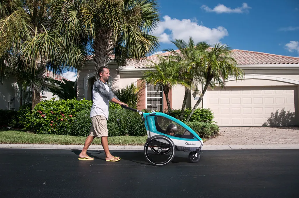 Qeridoo Sportrex1 Petrol Kinderanhänger 10 Qeridoo Sportrex1 Petrol Kinderanhänger – Bild 10