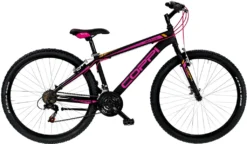 27,5 Zoll Mountainbike MTB Coppi Brave Lady 21 Gänge Schwarz Pink 38 Cm Rahmengröße