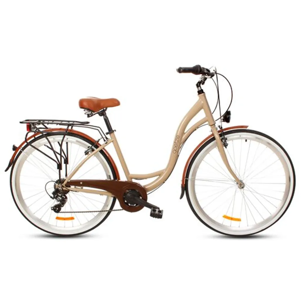 Polbaby Goetze Eco 28 6 Gang Fahrrad Stahlrahmen Stadtrad Metallkorb-Cappuccino 2 Polbaby Goetze Eco 28 6 Gang Fahrrad Stahlrahmen Stadtrad Metallkorb-Cappuccino – Bild 2