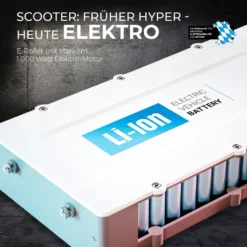 EFlux Lite Six 1000W Elektro Roller - E-Scooter - Straßenzulassung - Elektroroller - (Schwarz) - 45 Km Reichweite - Lithium-Ionen-Akku -Globbervi Verkaufe 45361681657fba96c70c57cdf1dbf8f1