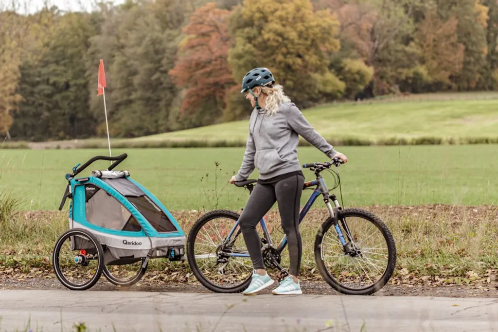 Qeridoo Sportrex1 Petrol Kinderanhänger 15 Qeridoo Sportrex1 Petrol Kinderanhänger – Bild 15