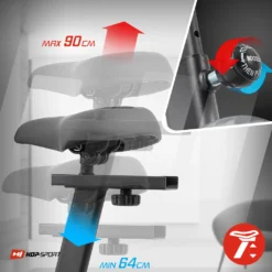 Hop-Sport Fitnessfahrrad HS-2090H Heimtrainer Aveo Ergometer Für Zuhause Bis 120kg Schwarz -Globbervi Verkaufe 46d1c7bb1d45456644442263d2826015