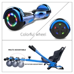 Markboard-Hoverboard -Elektro Self Balance Scooter, 6,5 Zoll Self-Balancing Scooter Mit Hoverkart Go-Kart Für Erwachsene Und Kinder - Mit Bluetooth Lautsprecher LED -Globbervi Verkaufe 48b60a50f0637e278752a288d1b6adf4