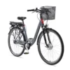 Telefunken E-Bike City 28 Zoll, Frontmotor, 7-Gang Shimano Nabenschaltung, Rücktritt, Fahrradkorb, Elektrofahrrad / Pedelec 468Wh, Multitalent RC657