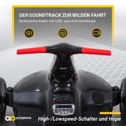 Actionbikes Motors Dreirad Scooter Driftscooter Axxis Schwarz - 110 W - 20 Km/h, Drift Scooter Elektro - Leuchtende 360° Rollen Hinten - Kinder Elektro Scooter Drifter Fahrzeug Elektrisch Axxis Spielzeug Drift Trike Ab 4-12 Jahre - Dreirad -Globbervi Verkaufe 494640abf30f553572fd9ec6b4677b6f