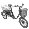 Telefunken TC500 E-Dreirad Elektrofahrrad / Pedelec Mit 3-Gang-Nabenschaltung, Fahrradkorb & Seitenschwung, Lithium-Ionen-Akku