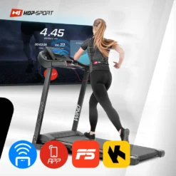 Hop-Sport Laufband HS-1000LB Elektrisch 2.0 PS Bis 14 Km/h 12 Programme, Bis 150 Kg -Globbervi Verkaufe 49bcbcc0d2a36821468fe363350ab36c