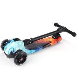 Hikole Kinderroller Faltbar, Scooter Kinder Mit Einstellbarer Lenkerhöhe, 3 LED-Räder Und ABEC 7 Lagern Für Kinder Jungen Mädchen, Bis 50kg -Globbervi Verkaufe 4b30da04d02d74b7bf6bdb88e5a361ea
