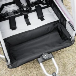 HOMCOM 2 In 1 Kinderfahrradanhänger, Kinderanhänger Mit Federung, Fahrradanhänger Mit Mesh-Tür, 360° Drehbares Vorderrad, Buggy Mit Bremse, Anhänger, Rot+Schwarz, 142 X 75 X 101 Cm -Globbervi Verkaufe 4bc0811f74b0c03ae7b873542985ae9d