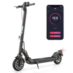 MARKBOARD 8.5-Zoll Klappbar Elektroscooter (ABE) Mit Strassenzulassung (eKFV), Anti-Rutsch-Reifen Und LCD-Bildschirm |7.5Ah Akku| Bis 19 Km/h Und 350 Watt Motor Schwarz|E-Scooter Elektroroller Cityroller Electric Scooter E-Bikes Erwachsene