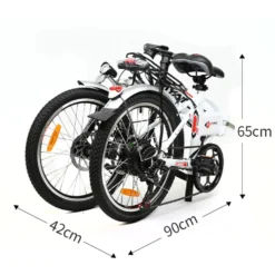 E-Bike 20 Zoll Klapprad Faltrad, Mit 374Wh Lithium-Akku, 7 Gang SHIMANO, Gabelfederung, Bis 80km, Pedelec Elektrofahrrad Weiss -Globbervi Verkaufe 4c580370eb677bb7765192b9d11b48fc