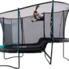 TP Toys Trampolin "Infinity" Mit Sicherheitsnetz Blau / Schwarz 447 X 292 X 320 Cm (L X B X H)