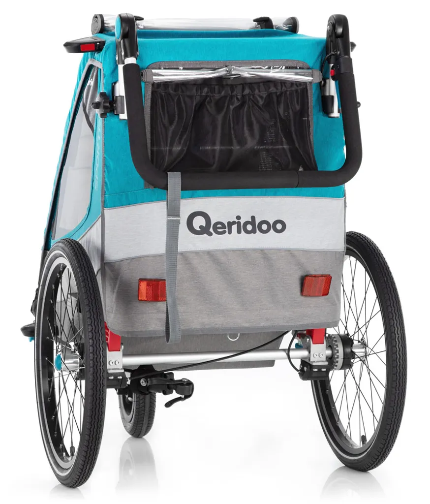 Qeridoo Sportrex1 Petrol Kinderanhänger 4 Qeridoo Sportrex1 Petrol Kinderanhänger – Bild 4