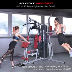 Einzigartige 45in1 Premium Kraftstation HGX200 Für Unzählige Trainingsvarianten. Sportstech Multifunktions-Homegym Mit Stepper, Fitnessstation Aus Eva Material Für Zuhause- Robuste Konstruktion -Globbervi Verkaufe 4d68d38bf245f5d2a7cd273d2d80e3b0
