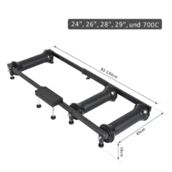 HOMCOM Roller Trainer Rollentrainer Heimtrainer Indoor-Training Schwarz L(82-130) X B49 X H16 Cm -Globbervi Verkaufe 4dbab10fcf1e63ab3da66e8740a6a2aa