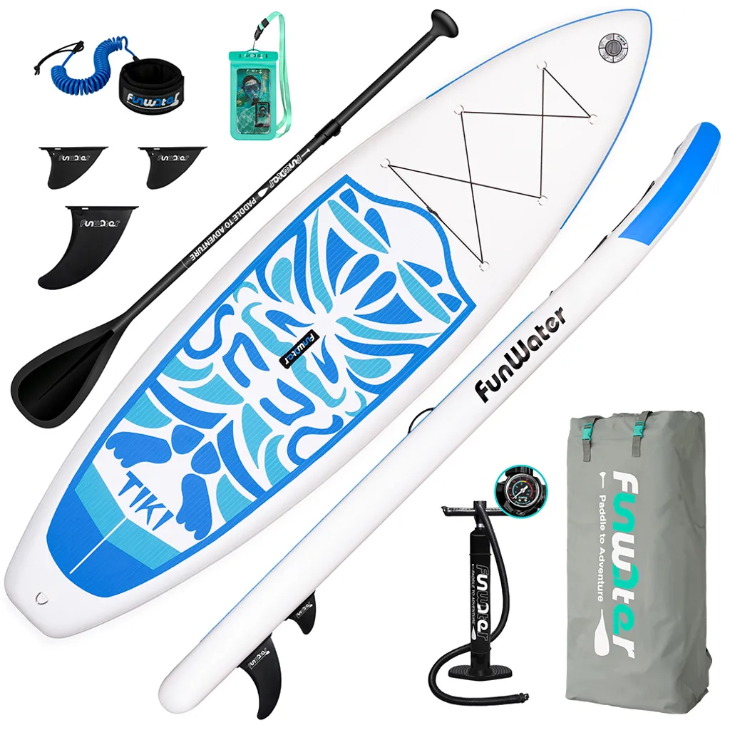 Funwater Aufblasbares Stand Up Paddle Board 320x84x15cm,blau Surfboard, Handpumpe, Stand Up Paddle Board, SUP, SUP Board 1 Funwater Aufblasbares Stand Up Paddle Board 320x84x15cm,blau Surfboard, Handpumpe, Stand Up Paddle Board, SUP, SUP Board