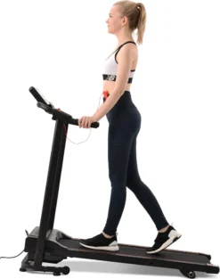 Merax Laufband Klappbar Elektrisch Laufbänder 1,5 PS Leiser Elektromotor 12 Km/h Mit LED Display, 12 Programme Und Pad-/Handyhalter, Max. Benutzergewicht 100kg, Schwarz -Globbervi Verkaufe 50017417626b034590c28db04a37d147