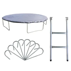 SixBros. SixJump Gartentrampolin 4,60m - Kindertrampolin Für Den Garten, Outdoor-Trampolin, Komplett-Set Inkl. Leiter, Sicherheitsnetz & Abdeckung, Blau, TB460/1790 -Globbervi Verkaufe 511bba77f604bfe2155c95bbb1fd7f8c