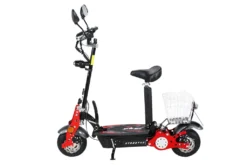 EFlux E-Scooter Street 40 - 800 W - 35 Km/h - E-Scooter Mit Straßenzulassung Klappbar - 30 Km Reichweite - 36 Volt - 12 Ah Akku - Easy Fold Mechanismus - LED Scheinwerfer - Einkaufskorb - Mit Komfort Sitz Höhenverstellbar Und Abnehmbar - EEC (COC) Zulassung Mit Versicherungskennzeichen Für Roller Bis 45 Km/h - Erwachsene - Elektroroller - Elektrischer Roller - Elektro - Roller -Scooter - Elektroscooter - (Schwarz) -Globbervi Verkaufe 51211a06fb294f32abe1572e25155198