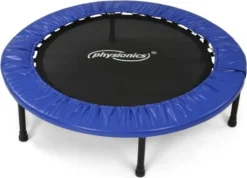 Physionics® Fitness Trampolin - Durchmesser Ø 96 Cm, Indoor Und Outdoor, Max: 100 KG, Mit Randabdeckung - Kindertrampolin, Gartentrampolin, Mini Trampolin, Klappbar -Globbervi Verkaufe 53312821b4f2910cff103b92e51abb55