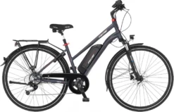 FISCHER E-Bike Pedelec Trekking VIATOR 2.0 Damen, Rahmenhöhe 44 Cm, 28 Zoll, Akku 557 Wh, Hinterradmotor, Kettenschaltung, LCD Display, Anthrazit