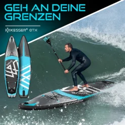 KESSER® Aufblasbare SUP Board Set PRO GTX Mit Premium Hochdruckpumpe Transporttasche Stand Up Paddle Board | Cam Halterung | Surfboard 6 Zoll Dick Komplettes Zubehör 150kg, Farbe:Blau - 320CM 24 KESSER® Aufblasbare SUP Board Set PRO GTX Mit Premium Hochdruckpumpe Transporttasche Stand Up Paddle Board | Cam Halterung | Surfboard 6 Zoll Dick Komplettes Zubehör 150kg, Farbe:Blau - 320CM -Globbervi Verkaufe 550921bc169bb69cd59b40c842709faf