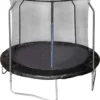 EUGAD Gartentrampolin Mit Sicherheitsnetz Sprungfedern Kindertrampolin SÜD GS Komplettset Belastbar 100-150 Kg Schwarz Ø244cm