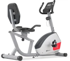 Hop-Sport Liegeergometer HS-035L Solo - Sitz-Heimtrainer Für Senioren - Liegefahrrad Belastbar Bis 135kg - Liegend Fahrradtrainer Für Zuhause Silber -Globbervi Verkaufe 568d3af16d621c17cd56806577390314