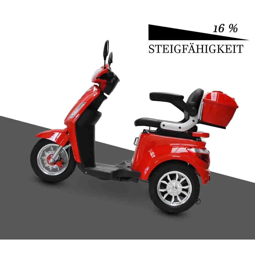 ECO ENGEL 500 Rot, 25 Km/h, 1000 Watt Seniorenmobil Elektromobil Seniorenfahrzeuge 4 ECO ENGEL 500 Rot, 25 Km/h, 1000 Watt Seniorenmobil Elektromobil Seniorenfahrzeuge – Bild 4