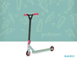 AMIGO Girlpower Mädchen Fußbremse Grün -Globbervi Verkaufe 5948872eb5cd0222ab07b0b1f5664589