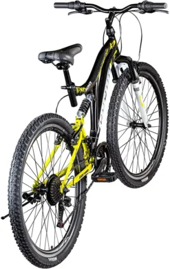 Geroni FXC 100 Mountainbike Fully Ab 130-145 Cm MTB Für Jungen Und Mädchen 21 Gang Fahrrad 24 Zoll Mit V Brakes, Jugendfahrrad, Mountain Bike Vollgefedert - Gelb -Globbervi Verkaufe 59c927dea060ab2219efbc81029fa2ce