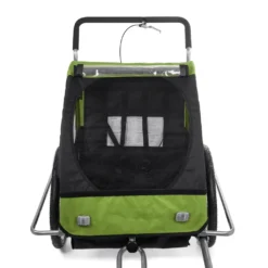 SAMAX Fahrradanhänger 2in1 Jogger - In Grün/Schwarz - Silver Frame -Globbervi Verkaufe 5ad3393f0a524ff03bd8b2ceae99d389