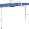 VidaXL Tischtennisplatte Mit Netz 5 Fuß 152×76×66 Cm Blau