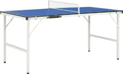 VidaXL Tischtennisplatte Mit Netz 5 Fuß 152×76×66 Cm Blau