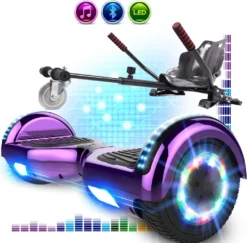 Markboard 6,5 Zoll Hoverboard Mit Bluetooth, LED-Leuchten,350W *2 Motorbeleuchtung Lila + Hoverkart Carbon Schwarz, Self Balance Elektroscooter + Gokart ,Elektroroller Mit Hoversitz, Balance Board + Go-Kart -Globbervi Verkaufe 5bd969c5699f73a351dd027affe968d8