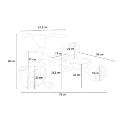 Zoe Dreirad Für Kinder Mit Verstellbarem Sitzkorb Bip BipFarbe: Pink, Höhe (cm): 60, Breite (cm): 50, Tiefe (cm): 70, Zusammensetzung: STEEL, PLASTIC, Modelle: BIP BIP, Länge (cm): 70 -Globbervi Verkaufe 5c4882ac94b6567e934a33c8a4a358c4