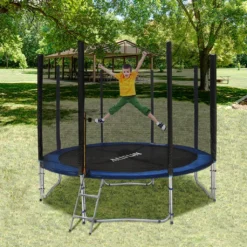 LZQ Ø366cm/12FT Kindertrampolin Gartentrampolin Komplettset Mit Sicherheitsnetz, Leiter, Randabdeckung & Zubehör, Rheinland Getestet -Globbervi Verkaufe 5d383caa4dde907a2dc615669383a9d1