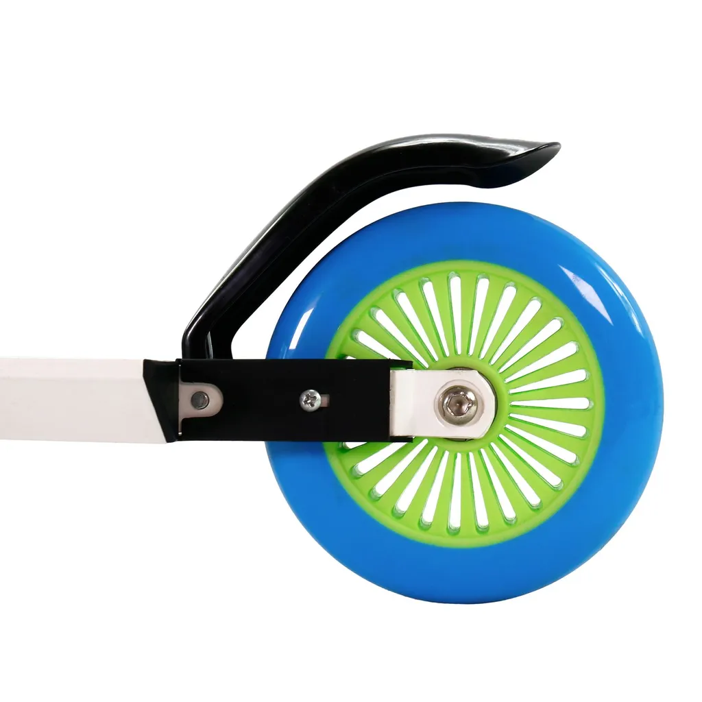 Best Sporting Scooter 125er Rolle, Tretroller Für Kinder, Klappbar, Farbe Weiß/blau Oder Schwarz/orange 4 Best Sporting Scooter 125er Rolle, Tretroller Für Kinder, Klappbar, Farbe Weiß/blau Oder Schwarz/orange – Bild 4