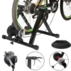 Mucola Rollentrainer 6 GANG Fahrrad Klappbar Fahrradtrainer 150 Kg Heimtrainer Indoor Trainingsgerät Fahrradrollentrainer Cycletrainer Schaltung Magnetisch 26 28 Zoll 700C Hometrainer