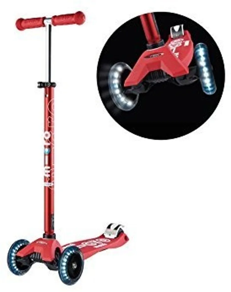 Micro Scooter Maxi Micro Deluxe Rot LED 4 Micro Scooter Maxi Micro Deluxe Rot LED – Bild 4