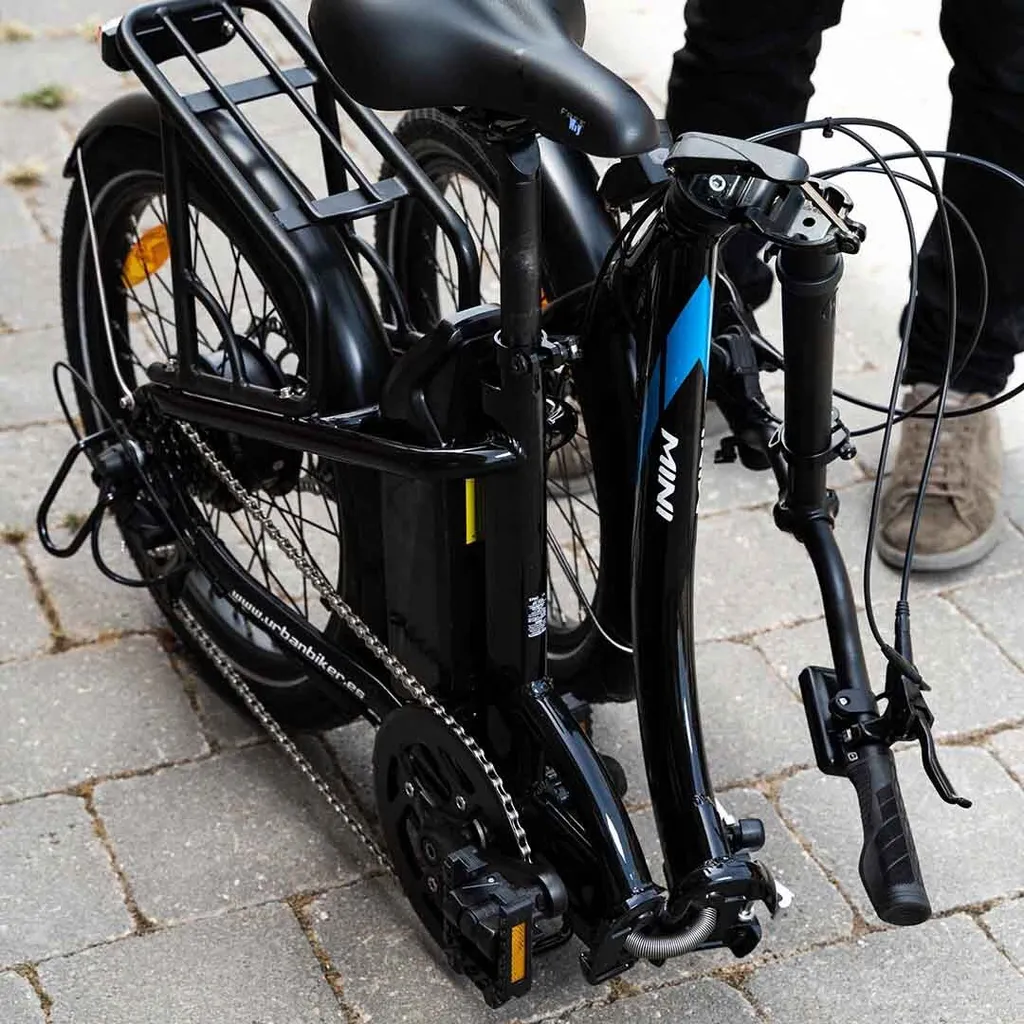 Urbanbiker Mini E-Bike Klapprad 20 Zoll, 36V 14Ah (504Wh) Akku, 250W Motor Faltrad Pedelec Schwarz 8 Urbanbiker Mini E-Bike Klapprad 20 Zoll, 36V 14Ah (504Wh) Akku, 250W Motor Faltrad Pedelec Schwarz – Bild 8