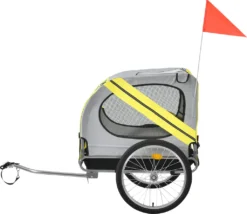 Pro-Tec Fahrradanhänger Hundeanhänger Hunde Transport Bis Zu 26 Kg Anhänger Fahrrad Trailer Gelb [pro.tec] -Globbervi Verkaufe 5faf035d06ddfafdddf931524b1451f7