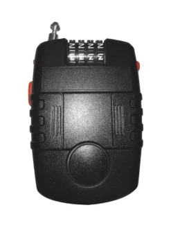 EM2GO 4 Stelliges Kombinations- Kabelschloss Mit Alarm Bis Zu 10.000 Kombinationen, 90dB Sirene, Schwarz -Globbervi Verkaufe 61579554425f50804263d73185ecde89