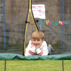 Super Jumper AirBound Trampolin 488 Cm | Gartentrampolin | Outdoor Trampolin | Sicherheitsnetz Mit Stabilitätsring | Belastbarkeit 150 Kg -Globbervi Verkaufe 61764be891bb36126b9569a507b27eca