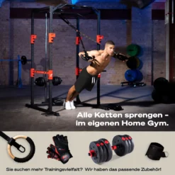 Sportstech Power Rack + Klimmzugstange, Dip-Barren, 2X Latzug Griff + Karabinerhaken, Ablage Für Langhantel Mit Gewichten, Home Gym Kraftstation: Fitness & Sport Zuhause, FPR300 13 Sportstech Power Rack + Klimmzugstange, Dip-Barren, 2X Latzug Griff + Karabinerhaken, Ablage Für Langhantel Mit Gewichten, Home Gym Kraftstation: Fitness & Sport Zuhause, FPR300 -Globbervi Verkaufe 64f4e5ac9efbb80dff5034088ad27831