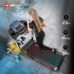 Hop-Sport Laufband HS-1000LB Elektrisch 2.0 PS Bis 14 Km/h 12 Programme, Bis 150 Kg -Globbervi Verkaufe 651d958837b670e9d21162505b2062b5