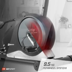 Hop-Sport Root Liege-Ergometer - Liegeheimtrainer Mit Handpulssensoren, 9,5 Kg Schwungmasse, 8 Widerstandsstufen - Sitzergometer Max. Benutzergewicht 120 Kg Silber -Globbervi Verkaufe 65ad8065674743728341f9bc59b3f4d8