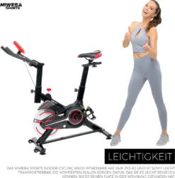 Miweba Sports Profi Speedbike MS100, 10 Kg Schwungmasse, Handyhalterung, Pulsmessung, LCD Display, Indoor Cycle, Bike, Heimtrainer, Fahrrad, Fitnessbike, Trimmrad, Fitnessfahrad, Cardio 17 Miweba Sports Profi Speedbike MS100, 10 Kg Schwungmasse, Handyhalterung, Pulsmessung, LCD Display, Indoor Cycle, Bike, Heimtrainer, Fahrrad, Fitnessbike, Trimmrad, Fitnessfahrad, Cardio -Globbervi Verkaufe 663e6e172ab53c0b2d98610493a26bc5