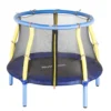 SixBros. SixJump Kindertrampolin Für Den Garten Und Indoor, Gartentrampolin 1,22m Inkl. Sicherheitsnetz, Outdoor-Trampolin In Blau, Robust & Wasserdicht, Gepolsterte Randabdeckung, TB122/8066